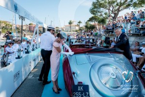 Défilé de la Delahaye 135M de Figoni & Falaschi à Saint-Jean-Cap-Légendes édition 2015 - Concours et Exposition de voitures de collection