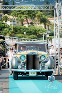Rolls Royce Silver Wraith de 1957 à l'intérieur exclusif Hermès - Prix Special de l'élégance à Saint-Jean-Cap-Légendes édition 2015