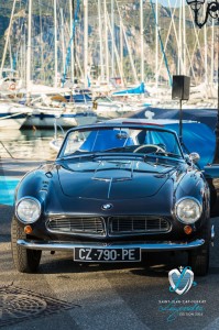 BMW 507 Roadster de 1957 sur le Port de plaisance de Saint-Jean-Cap-Ferrat à Saint-Jean-Cap-Légendes édition 2015 - Concours d’état