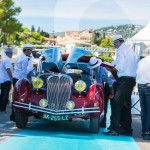 Delahaye 135M Figoni et Falaschi de 1946 en pleine inspection par le jury du Concours d’état à Saint-Jean-Cap-Légendes édition 2015