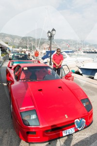 La Ferrari F40 à Saint-Jean-Cap-Légendes édition 2015 pendant le concours Youngtimers