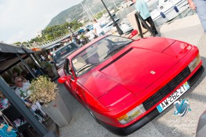 La mythique Ferrari Testarossa à Saint-Jean-Cap-Légendes édition 2015 pendant le Concours Youngtimers