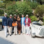 L’Alfa Roméo 6C 1750 GS Aprile au coté de la Rolls Royce Silver Wraith et de leurs équipages à la Villa Ephrussi de Rothschild