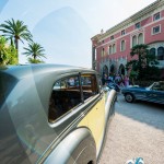 Vue de la Villa Ephrussi à travers la Rolls Royce Silver Wraith de Rothschild à Saint-Jean-Cap-Légendes édition 2015