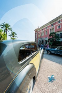 Vue de la Villa Ephrussi à travers la Rolls Royce Silver Wraith de Rothschild à Saint-Jean-Cap-Légendes édition 2015