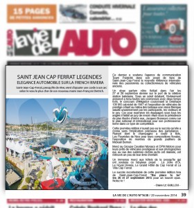 Article de presse La vie de l'auto