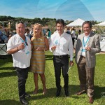 Cocktail à l'hôtel de la Voile d'Or avec Marc Gallon, organisateur de SJCF Légendes et de Bernard Fréval à Saint-Jean-Cap-Légendes édition 2015