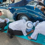 Lancia Astura Cabriolet Pinin Farina de 1937 en pleine inspection par le jury du Concours d’état à Saint-Jean-Cap-Légendes édition 2015